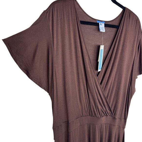 Bundle 2 U-Knit Dresses Black &‎ Brown 1X Handkerchief Hem Whimsigoth Dark Fairy - Picture 9 of 14